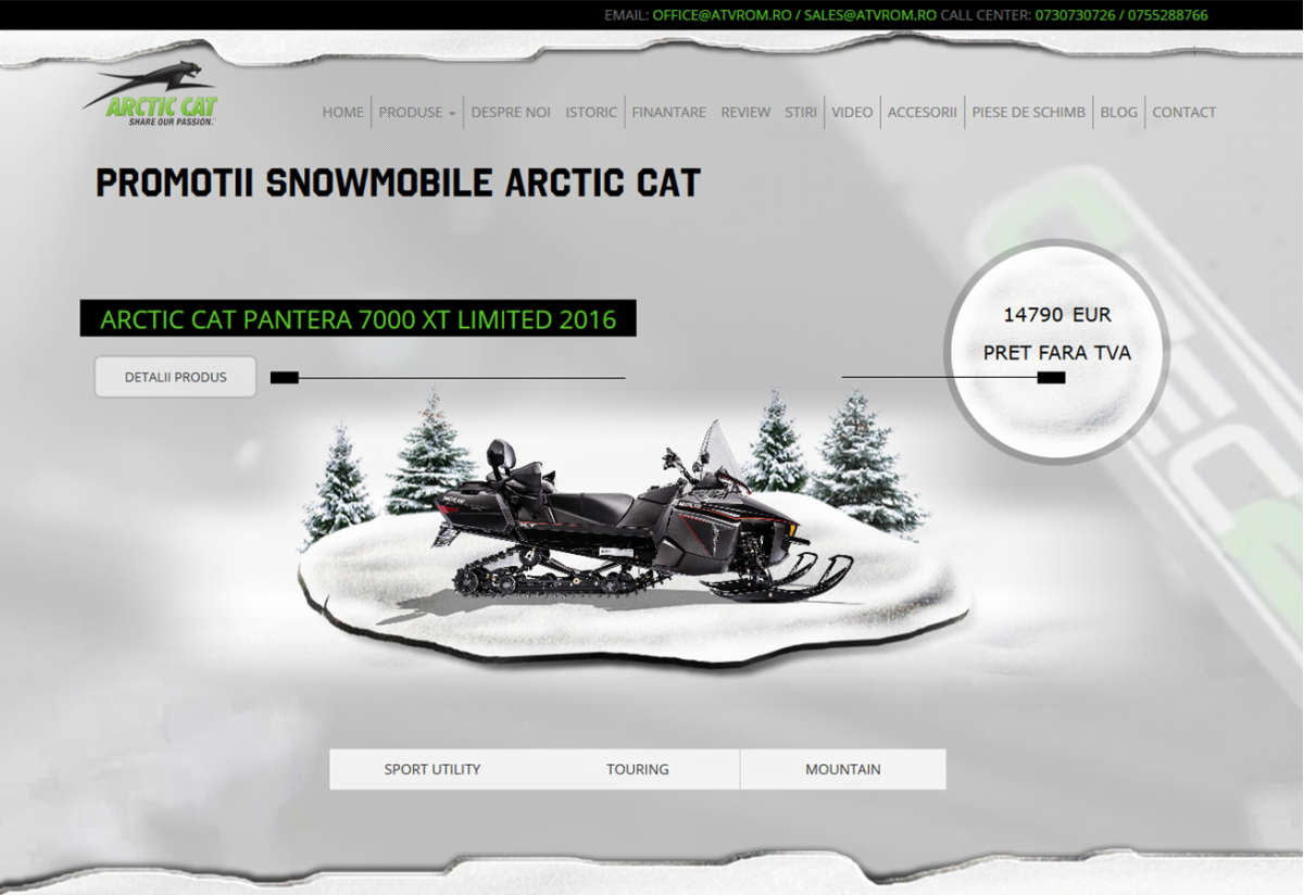 Magazin Online Snowmobile Arctic Cat